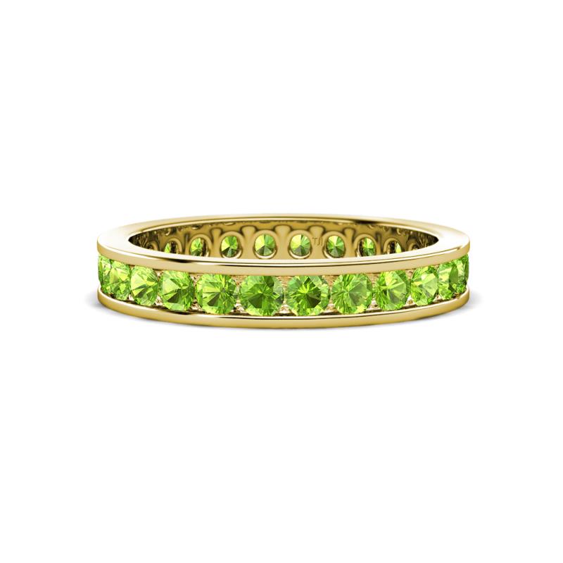 Celina 2.70 mm Round Peridot Eternity Band 