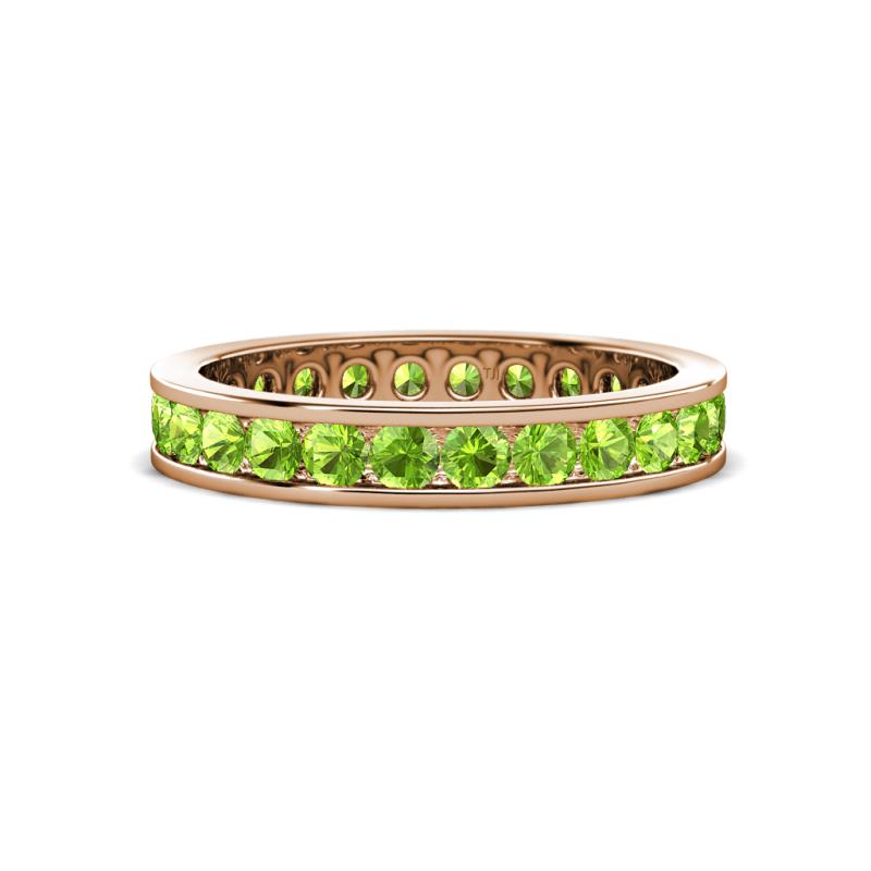 Celina 2.70 mm Round Peridot Eternity Band 