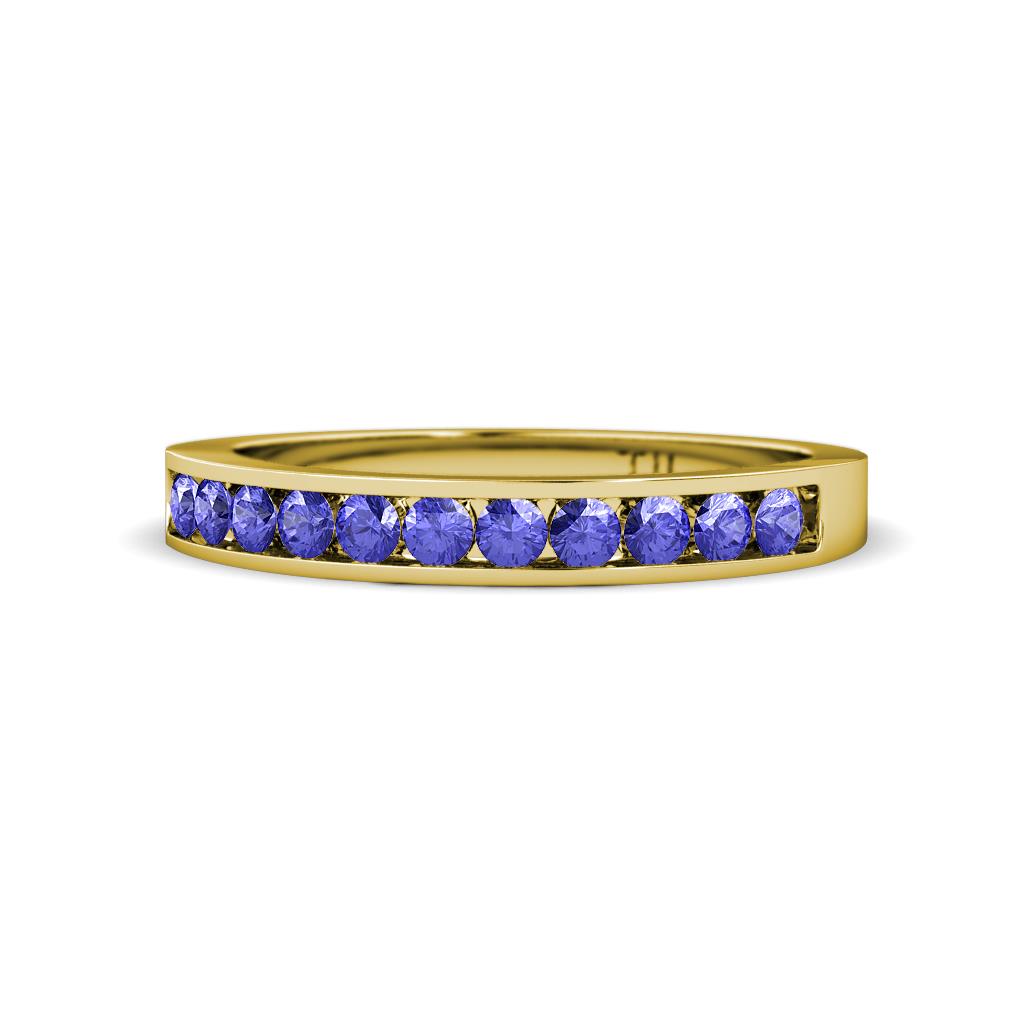 Kathiryn 2.30 mm Tanzanite 11 Stone Wedding Band 