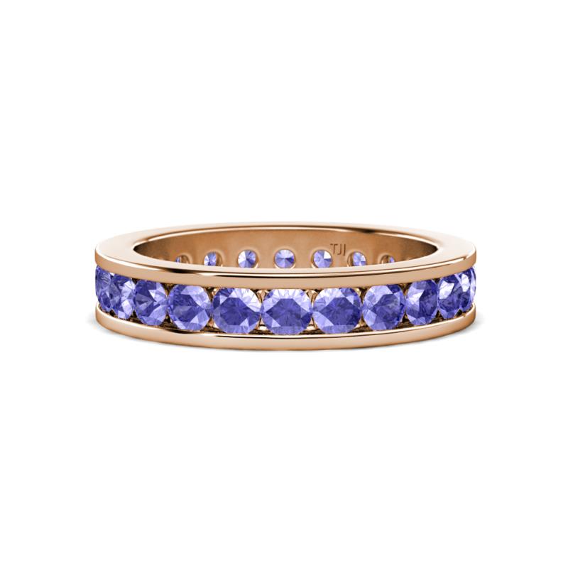 Celina 3.00 mm Round Tanzanite Eternity Band 
