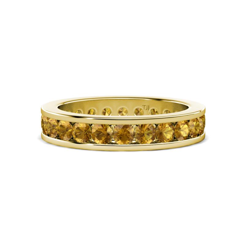 Celina 3.00 mm Round Citrine Eternity Band 