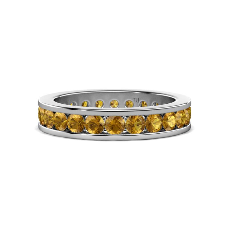 Celina 3.00 mm Round Citrine Eternity Band 