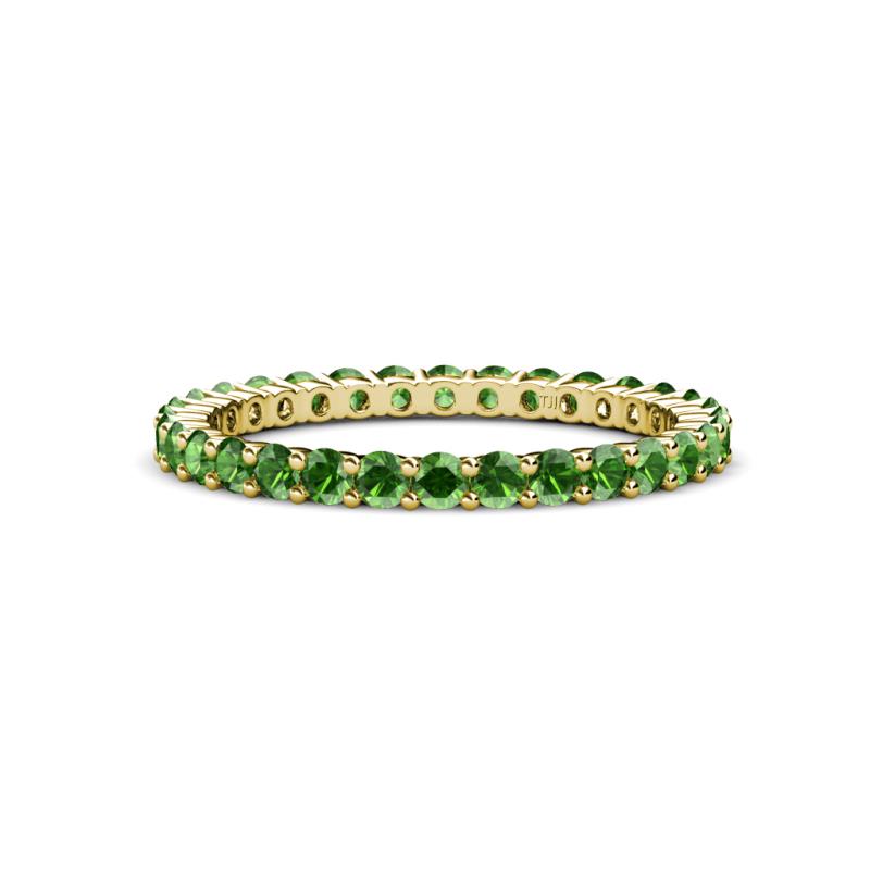 Joyce 2.30 mm Green Garnet Eternity Band 