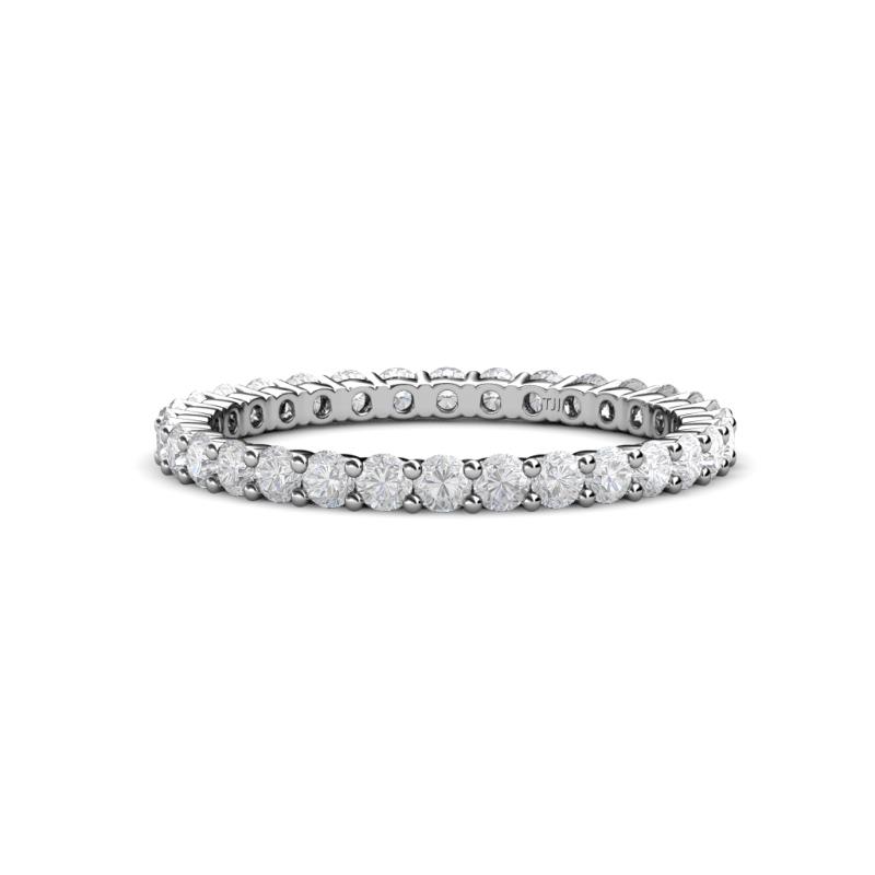 Joyce 2.30 mm White Sapphire Eternity Band 