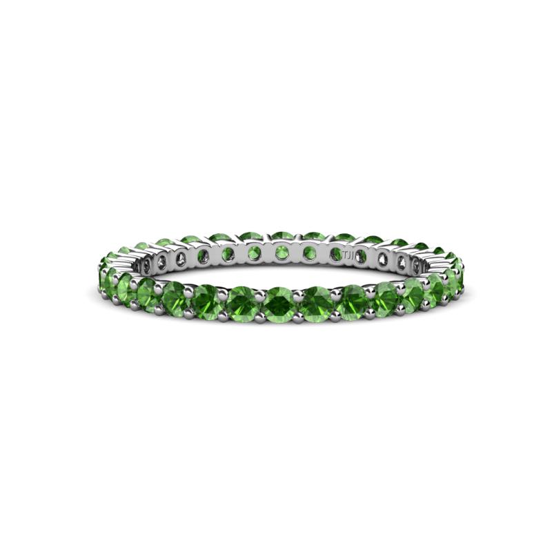 Joyce 2.30 mm Green Garnet Eternity Band 