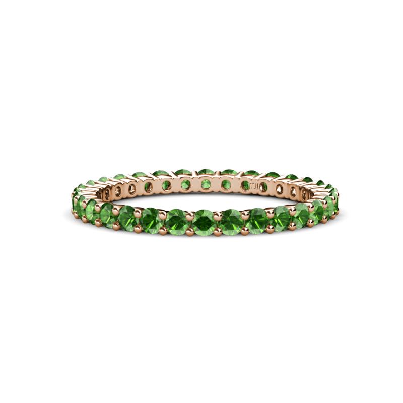 Joyce 2.30 mm Green Garnet Eternity Band 