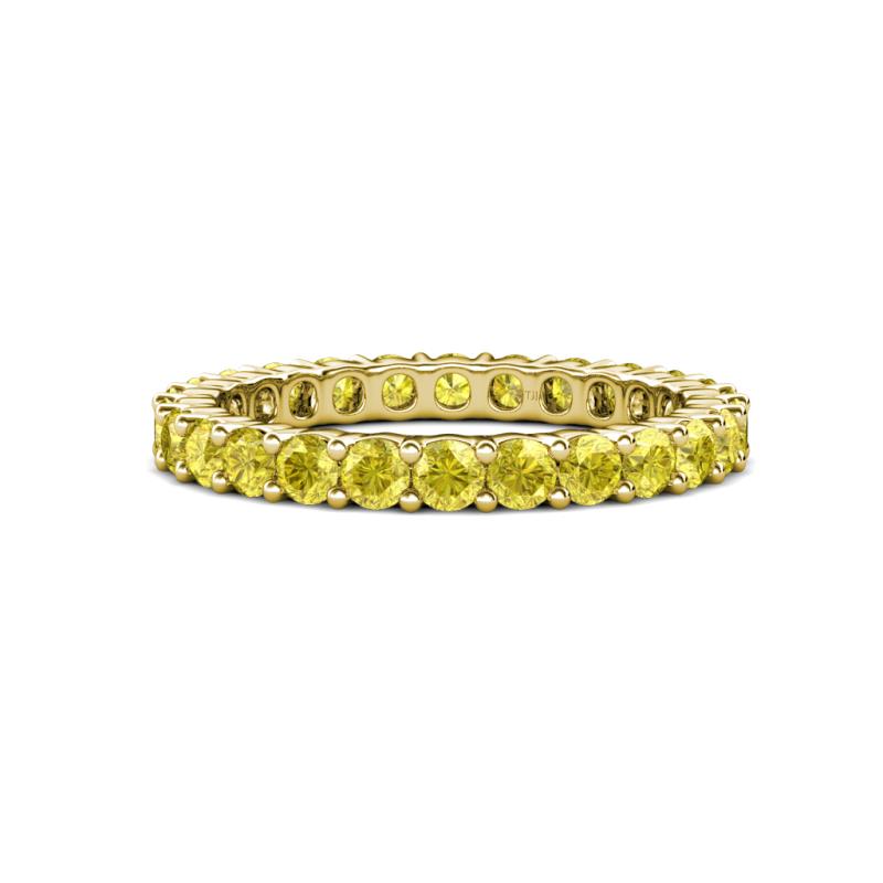 Joyce 3.00 mm Yellow Sapphire Eternity Band 