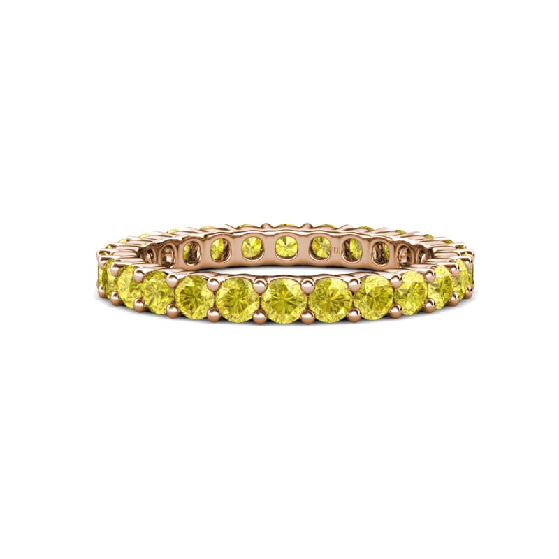 Joyce 3.00 mm Yellow Sapphire Eternity Band 