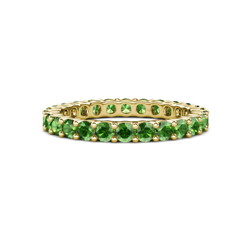 Joyce 3.00 mm Green Garnet Eternity Band 