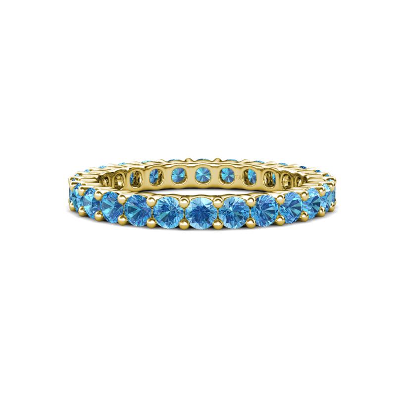 Joyce 3.00 mm Blue Topaz Eternity Band 