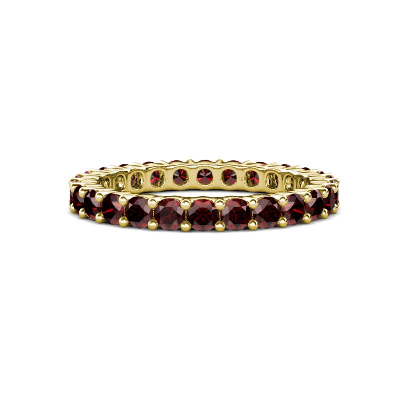Joyce 3.00 mm Red Garnet Eternity Band 