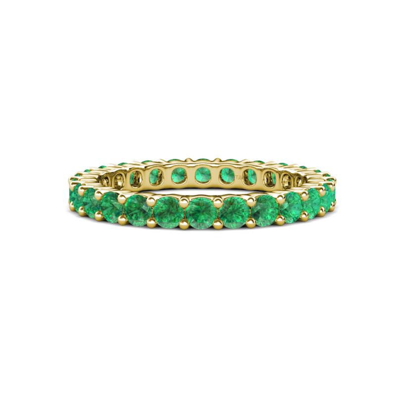 Joyce 3.00 mm Emerald Eternity Band 