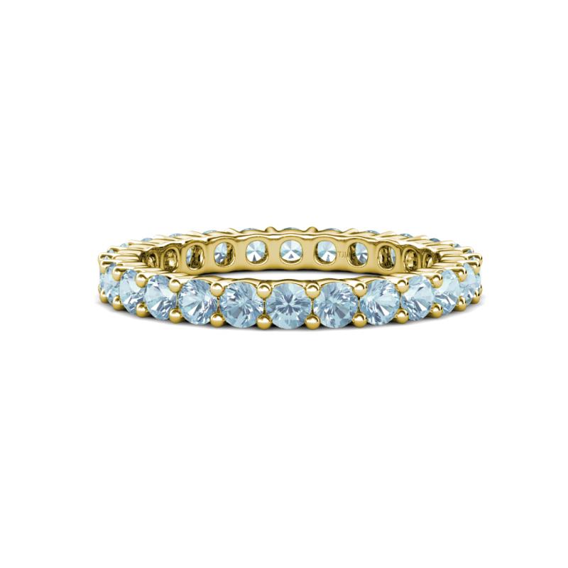Joyce 3.00 mm Aquamarine Eternity Band 