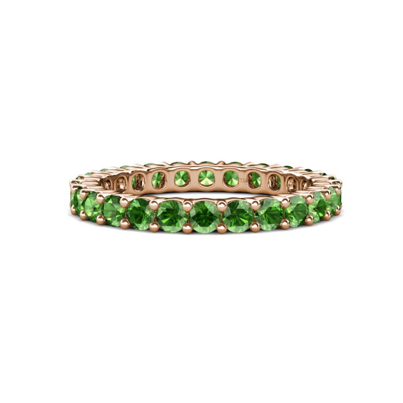Joyce 3.00 mm Green Garnet Eternity Band 