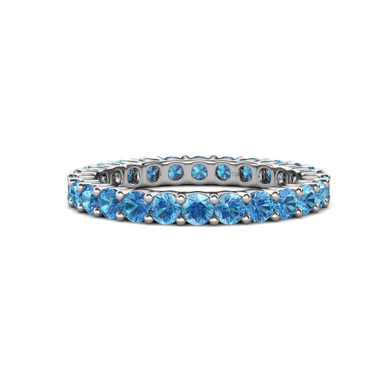 Joyce 3.00 mm Blue Topaz Eternity Band 
