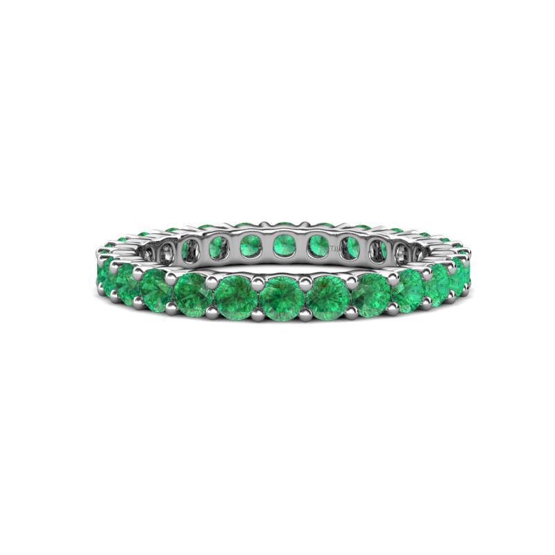 Joyce 3.00 mm Emerald Eternity Band 