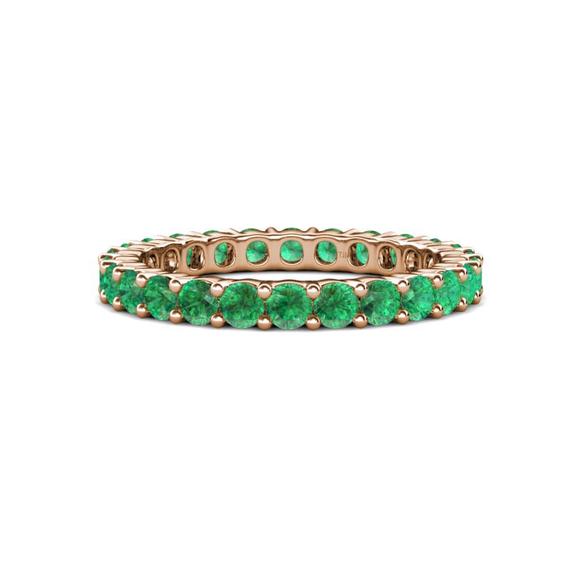 Joyce 3.00 mm Emerald Eternity Band 