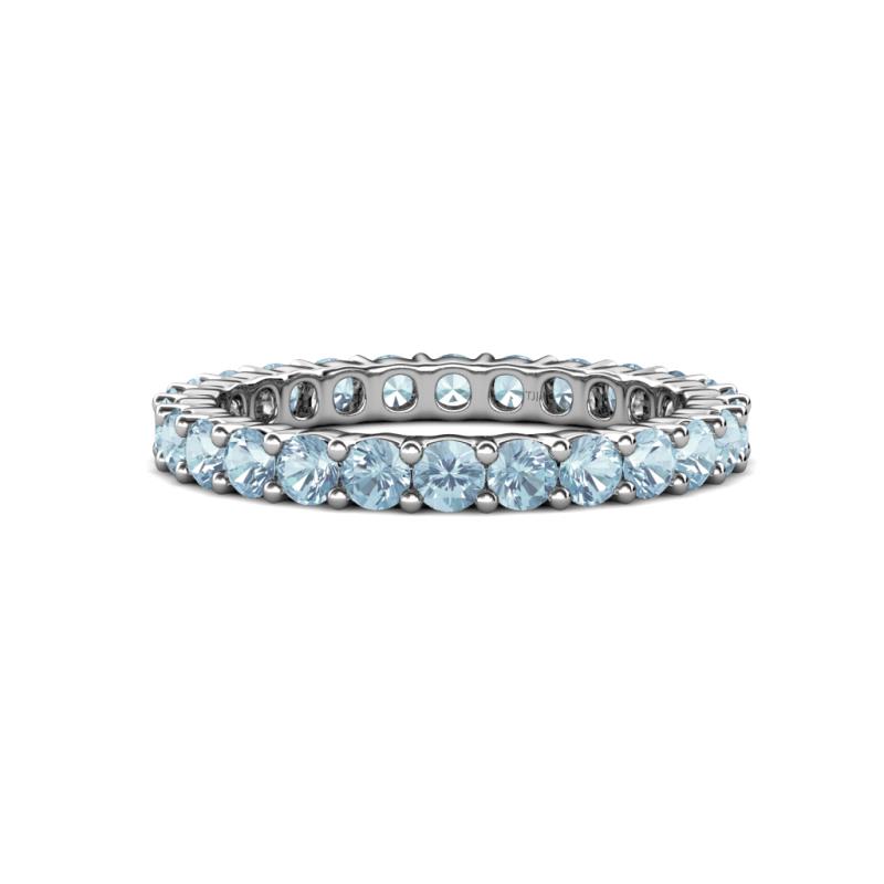 Joyce 3.00 mm Aquamarine Eternity Band 