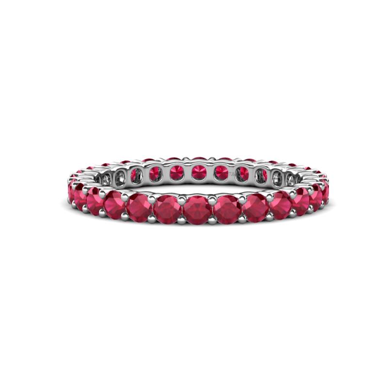 Joyce 2.70 mm Round Ruby Eternity Band 