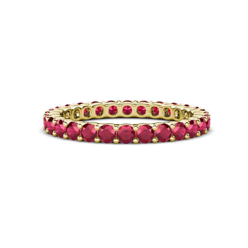 Joyce 2.70 mm Round Ruby Eternity Band 