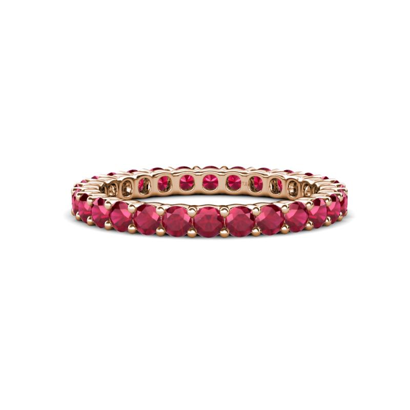 Joyce 2.70 mm Round Ruby Eternity Band 