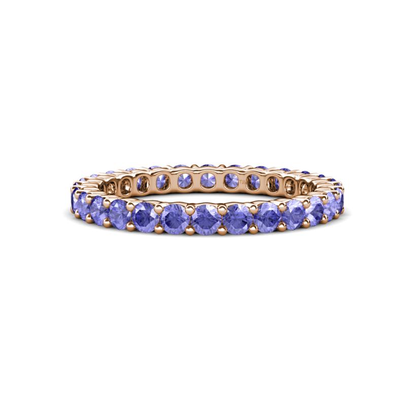Joyce 2.70 mm Round Tanzanite Eternity Band 