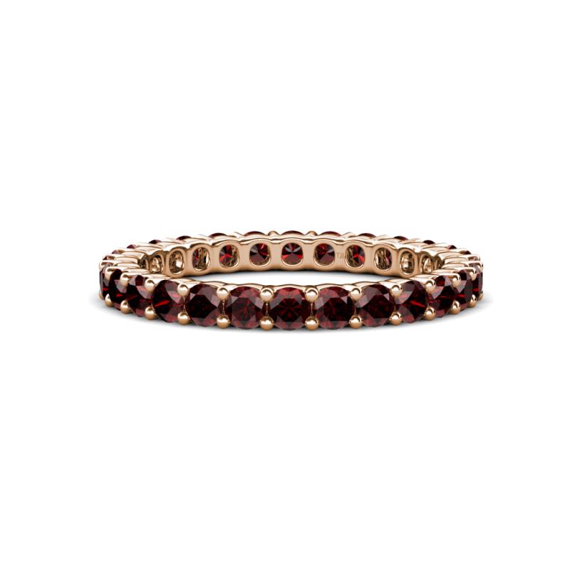 Joyce 2.70 mm Round Red Garnet Eternity Band 
