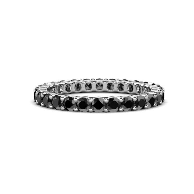Joyce 2.70 mm Round Black Diamond Eternity Band 