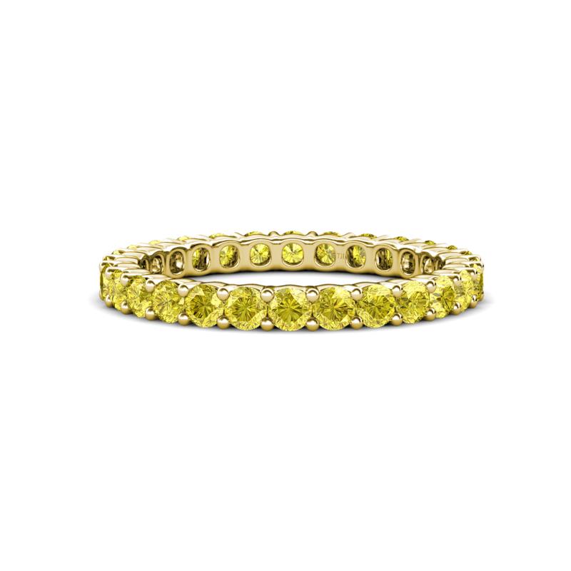 Joyce 2.70 mm Round Yellow Sapphire Eternity Band 