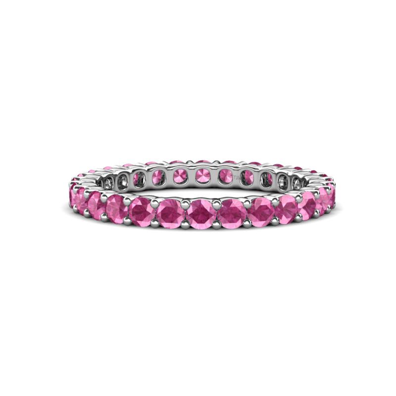 Joyce 2.70 mm Round Pink Sapphire Eternity Band 