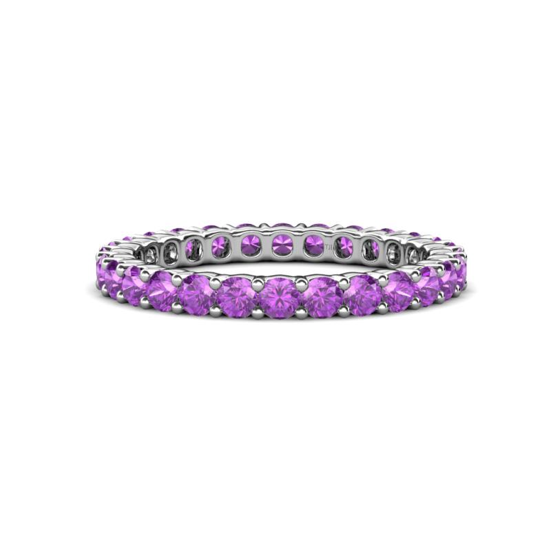 Joyce 2.70 mm Round Amethyst Eternity Band 