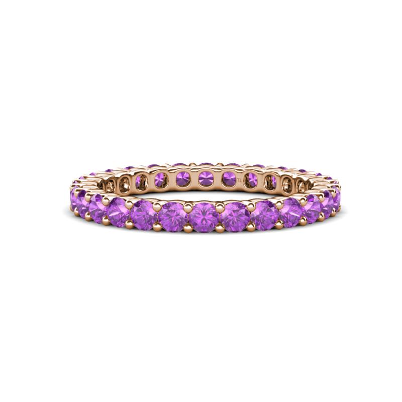Joyce 2.70 mm Round Amethyst Eternity Band 