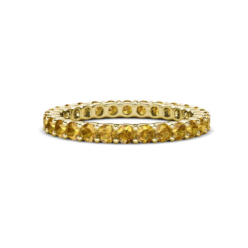 Joyce 2.70 mm Round Citrine Eternity Band 