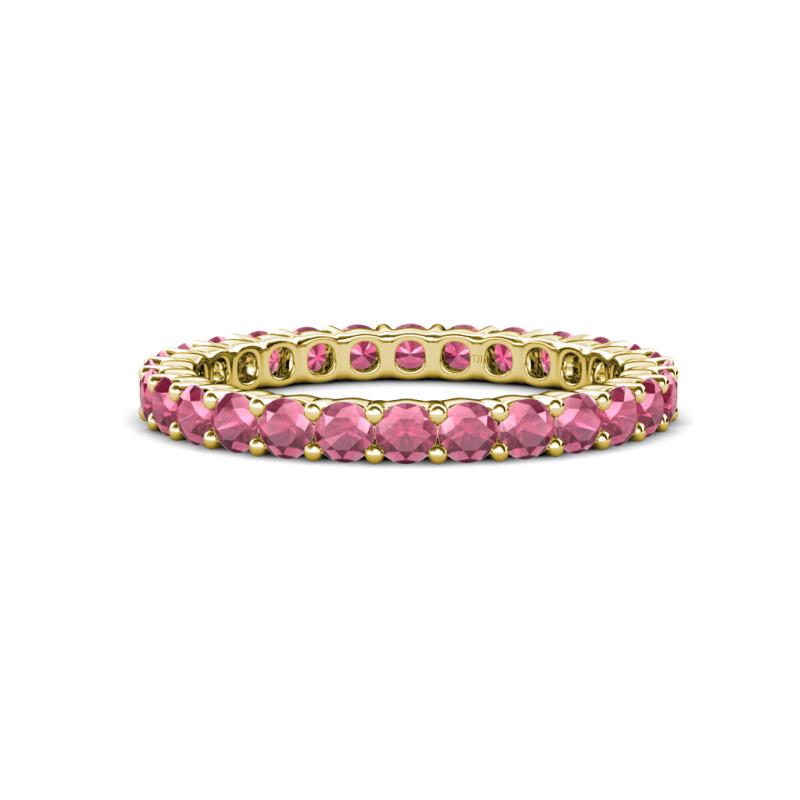 Joyce 2.70 mm Round Rhodolite Garnet Eternity Band 