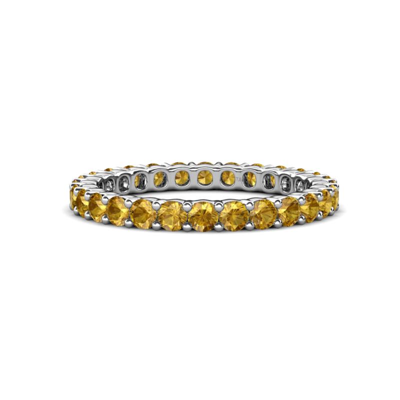 Joyce 2.70 mm Round Citrine Eternity Band 