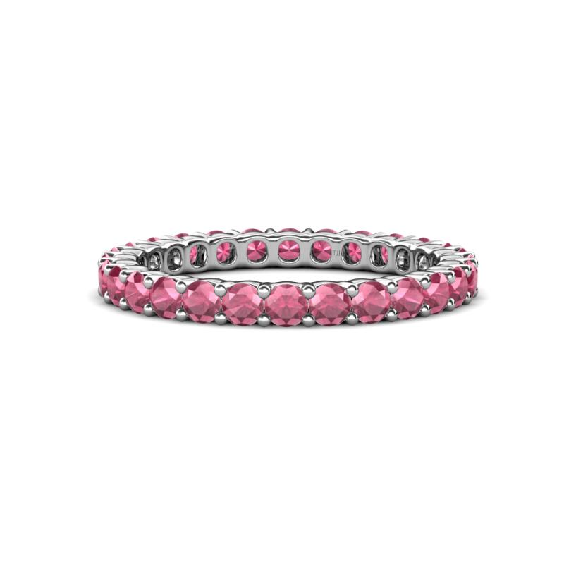 Joyce 2.70 mm Round Rhodolite Garnet Eternity Band 