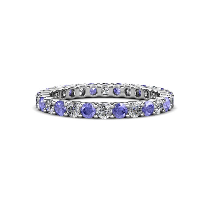 Joyce 2.70 mm Tanzanite and Diamond Eternity Band 