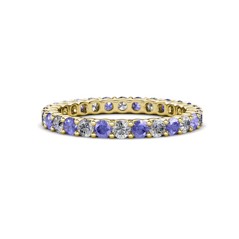 Joyce 2.70 mm Tanzanite and Diamond Eternity Band 