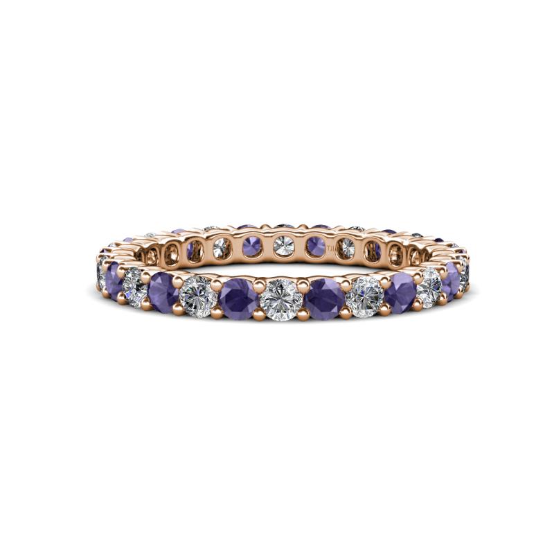 Joyce 2.70 mm Iolite and Diamond Eternity Band 