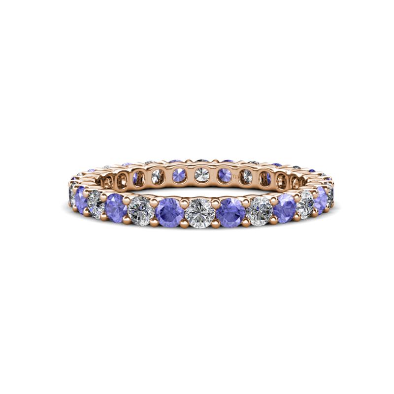 Joyce 2.70 mm Tanzanite and Diamond Eternity Band 