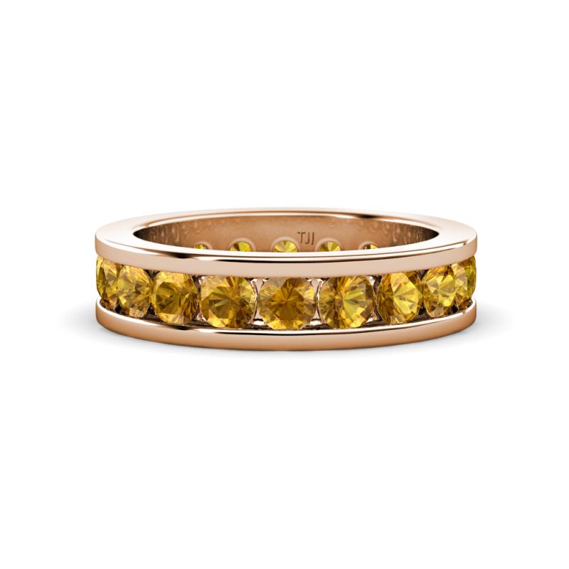 Celina 3.40 mm Round Citrine Eternity Band 