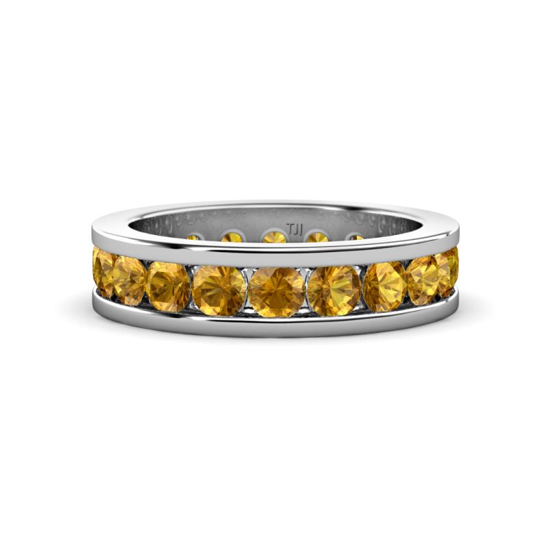 Celina 3.40 mm Round Citrine Eternity Band 