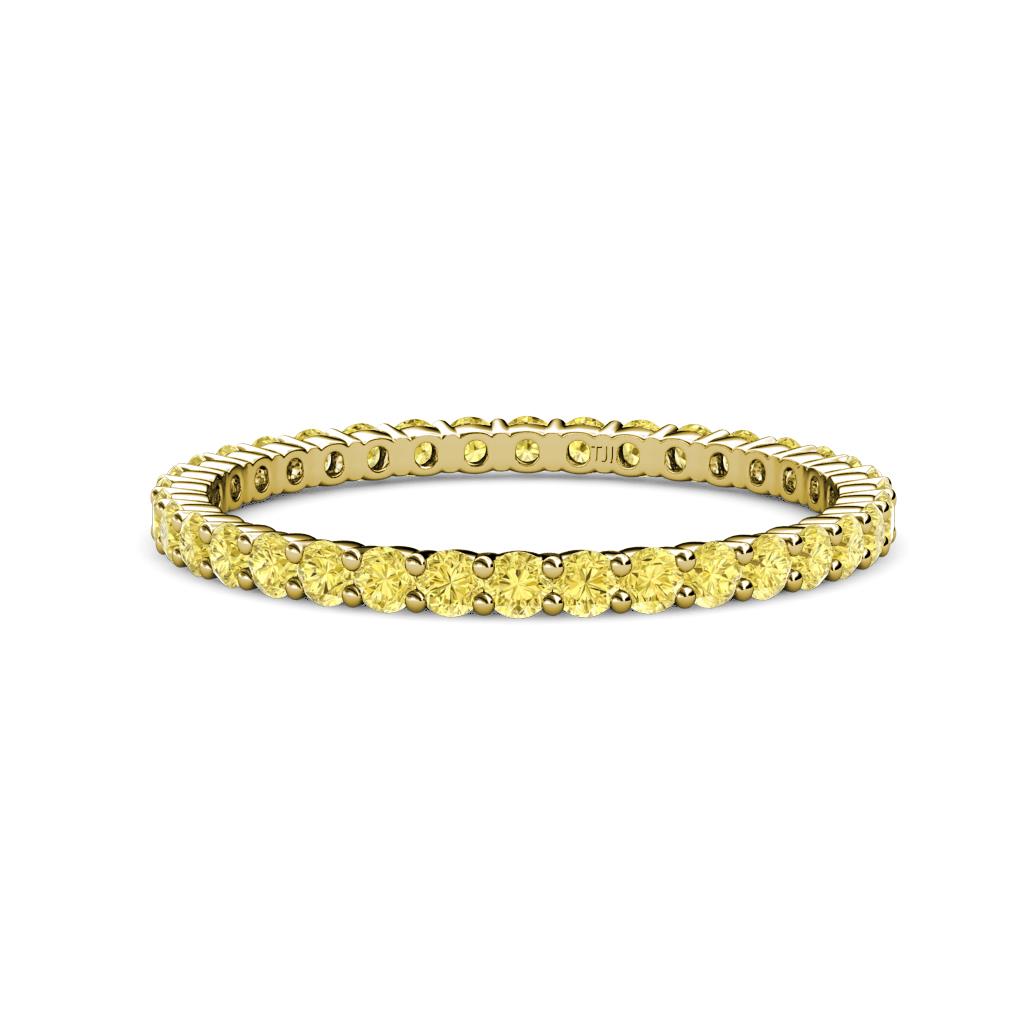 Joyce 2.00 mm Yellow Sapphire Eternity Band 