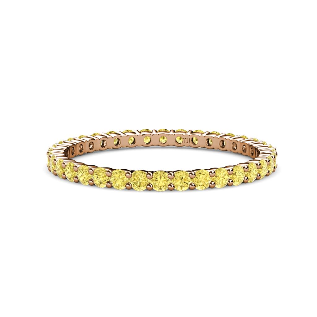 Joyce 2.00 mm Yellow Sapphire Eternity Band 