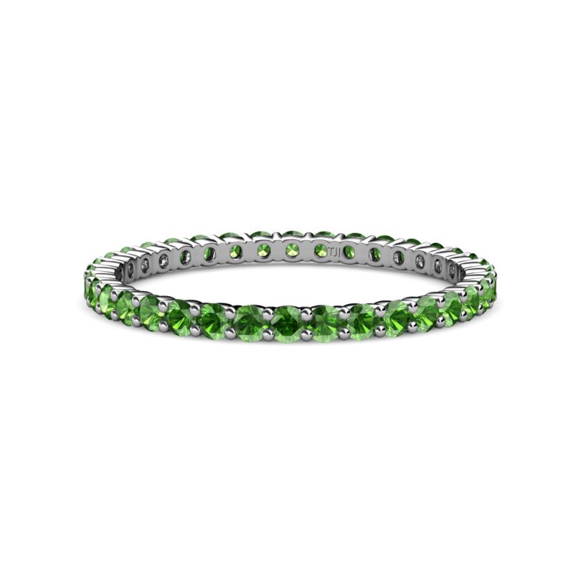 Joyce 2.00 mm Green Garnet Eternity Band 