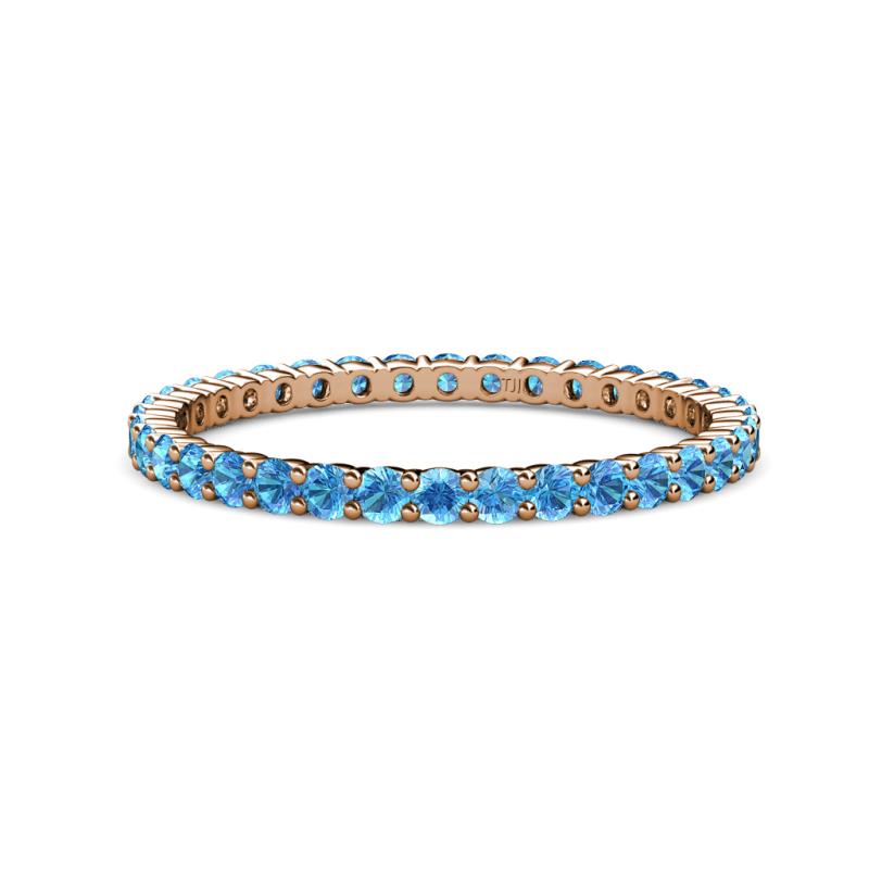Joyce 2.00 mm Blue Topaz Eternity Band 