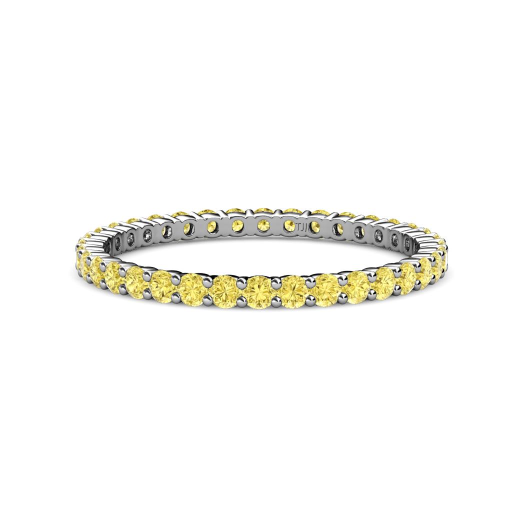Joyce 2.00 mm Yellow Sapphire Eternity Band 