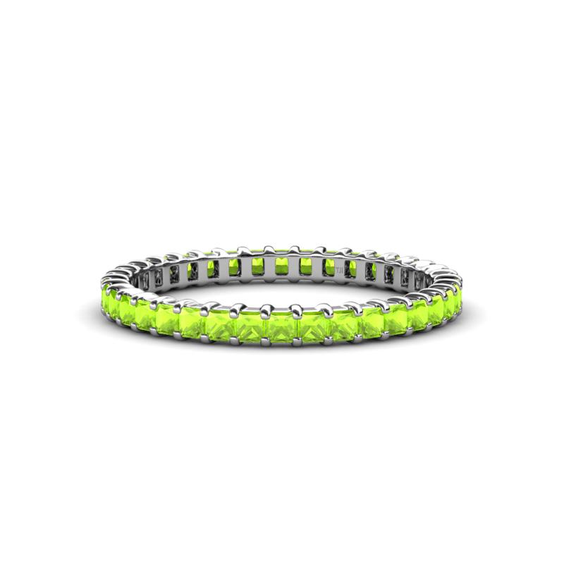 Allie 2.00 mm Princess Cut Peridot Eternity Band 