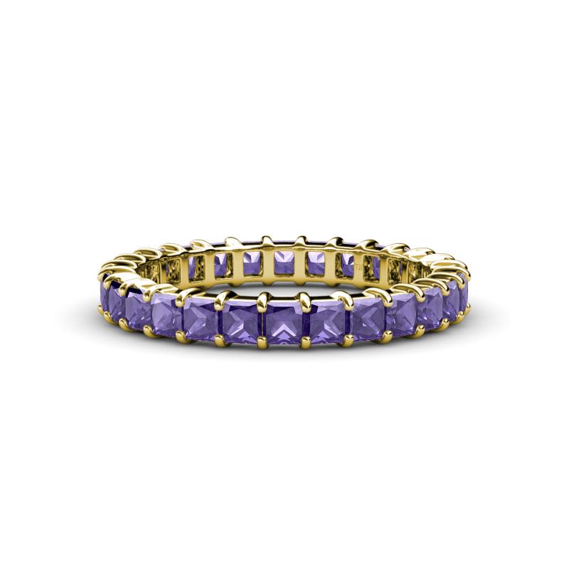 Allie 3.00 mm Princess Cut Iolite Eternity Band 