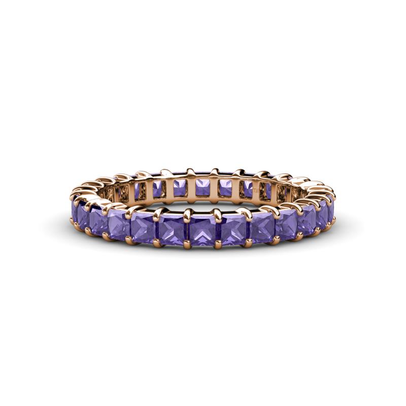 Allie 3.00 mm Princess Cut Iolite Eternity Band 